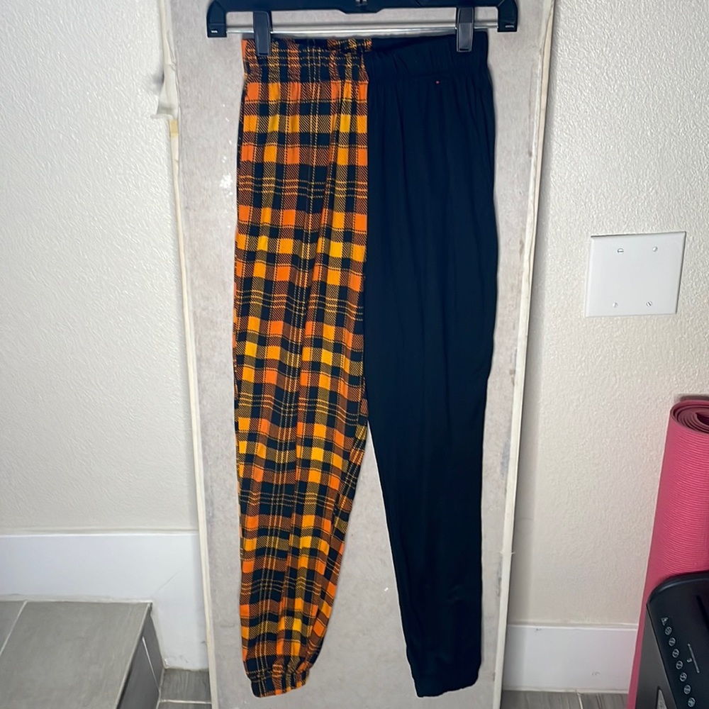 Orange and Black Pants